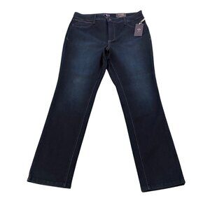 NYDJ Legging Dark Denim Pants Womens Original Slimming Fit, Size 14W NWT